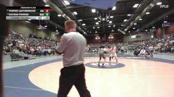 2A 165 lbs Champ. Round 1 - Porter Leatherwood, Gunnison Valley vs Kaydon Fowkes, Millard