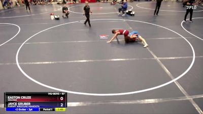 97 lbs Champ. Round 1 - Easton Cruze, Willmar vs Jayce Gruber, Pursuit Wrestling Minnesota