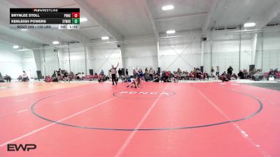 130 lbs Rr Rnd 3 - Brynlee Stoll, Ponca City LadyCat Wrestling vs Kenleigh Powers, Stillwater Lady Pioneers