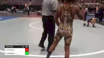 95 lbs Consolation - Aiden Simmons, Jr. Drillers vs Co'Ji Campbell, Wisconsin