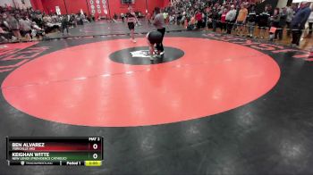 215 lbs Champ. Round 2 - Keighan Witte, New Lenox (PROVIDENCE CATHOLIC) vs Ben Alvarez, YORKVILLE (HS)