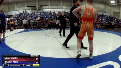 126 lbs Cons. Round 1 - Noah Woods, IL vs Bradyn Ager, OH