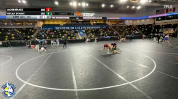 144 lbs 23rd Place Match - Oscar Schmit, Bettendorf vs Jacob Haase, Ankeny