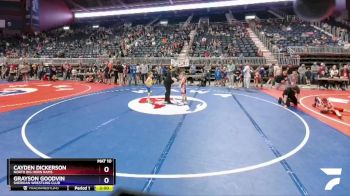 56 lbs Quarterfinal - Cayden Dickerson, North Big Horn Rams vs Grayson Goodvin, Sheridan Wrestling Club