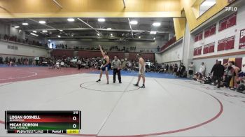 215 lbs Champ. Round 2 - Micah Dobson, Yuma Catholic vs Logan Gosnell, Bloomfield