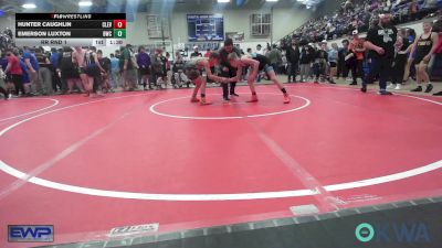 100 lbs Rr Rnd 1 - Hunter Caughlin, Cleveland Take Down Club vs Emerson Luxton, Bartlesville Wrestling Club