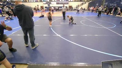 90-96 lbs Consolation - Eli Mills, Apache Youth Wrestling vs Cael Bever, Mountain Home Flyers