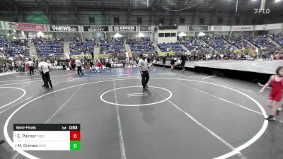 55 lbs Semifinal - Easton Palmer, Independent vs Mansa Hannibal Grimes, Knights Wrestling