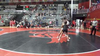 105 lbs 2nd Place Match - Alyssa Sheets, Oskaloosa vs Kaylin Goodwin, Linn-Mar