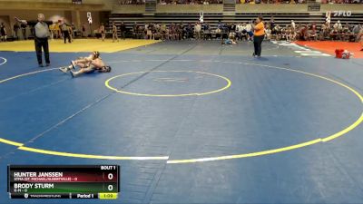 85 lbs Semis (4 Team) - Brody Sturm, K-M vs Hunter Janssen, STMA (St. Michael/Albertville)