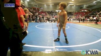 43 lbs Consi Of 8 #1 - Caden Sloan, Morrison Takedown Club vs Jaxson Stewart, Catoosa Youth Wrestling