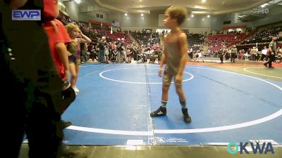 43 lbs Consi Of 8 #1 - Caden Sloan, Morrison Takedown Club vs Jaxson Stewart, Catoosa Youth Wrestling