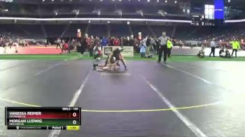 Girls - 145 lbs Champ. Round 1 - Vanessa Reimer, Escanaba HS vs Morgan Ludwig, Midland HS