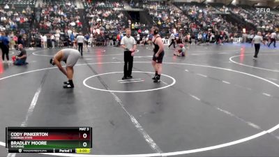 285 lbs Champ. Round 1 - Bradley Moore, Wyoming vs Cody Pinkerton, Chadron State