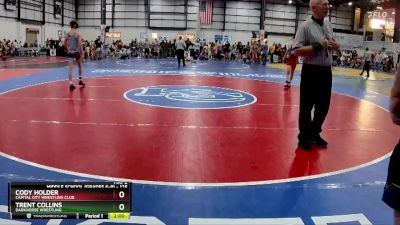 125 lbs Cons. Semi - Trent Collins, Darkhorse Wrestling vs Cody Holder, Capital City Wrestling Club