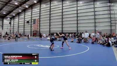 127 lbs Semis & 1st Wrestleback (8 Team) - Kayla Moroschan, Team Ohio Gold vs Emery Wilson, Mayhem WC Black