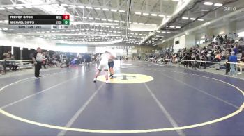 285 lbs 5th Place Match - Trevor Gitski, Wilkes vs Michael Sipps, Lycoming