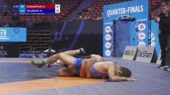 74 kg 1/4 Final - Ali Manouchehr Karampour, Iran vs Nurdaulet Seilbekov, Kazakhstan