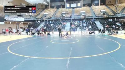 117 lbs Cons. Round 4 - Adrianna Lopez, Chadron State vs Maddy Blow, Fort Hays State