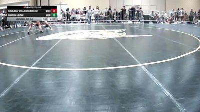 123 lbs Round Of 64 - Kaileia Villavicencio, Wrestling University vs Gwen Leon, Animal House