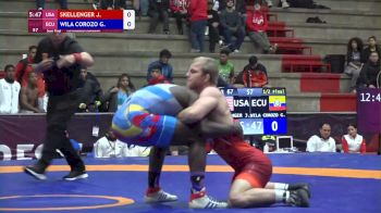 67 kg Semifinal - Jadon Skellenger, USA vs Gregor Wila Corozo, ECU