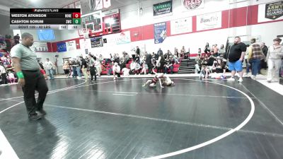 40 lbs Rr Rnd 1 - Weston Atkinson, Honey Badgers Wrestling Club vs Cashton Sorum, Salina Wrestling Club