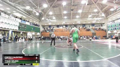 285 lbs Cons. Round 3 - Cortez Calentino, San Clemente vs Tyson Wilson, Churchill County