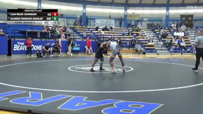 165 lbs Cons. Round 2 - Alonso Frances Aguilar, Barton vs Cah`mari Johnson, Colby Community College