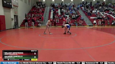 87 lbs Round 2 - William Armstrong, Hewitt-Trussville MS vs Saunder Marcello, Vestavia Hills HS