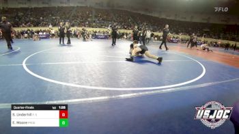 130 lbs Quarterfinal - Slayter Underhill, F-5 Grappling vs Evan Moore, Prodigy Elite Wrestling