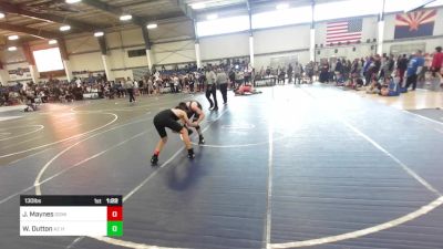 130 lbs Consi Of 16 #2 - Jacob Maynes, Dominate WC vs Wyatt Dutton, AZ Heat