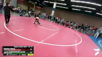 107-114 lbs Quarterfinal - Lilith Montemayor Alvarez, Rise Wrestling vs Milena Prole, Texas Eagle Wrestling Academy