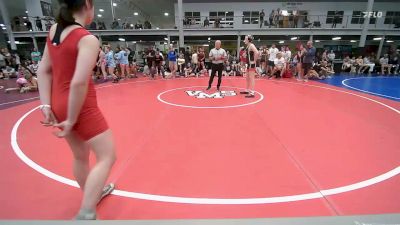 128 lbs Rr Rnd 9 - Vivianne Moyer, Journeymen Wrestling - Girls vs Violet Stone, Kraken Red - Girls