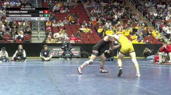 2A-175 lbs Semifinal - Christian Dunning, Clear Lake vs Maximus Purdy, Assumption, Davenport