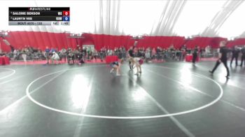 130 lbs Semifinal - Salome Benson, Wisconsin vs Lauryn Vee, Victory School Of Wrestling