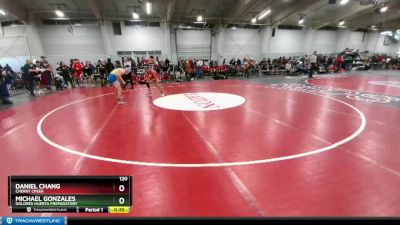 120 lbs Cons. Round 2 - Michael Gonzales, Dolores Huerta Preparatory vs Daniel Chang, Cherry Creek