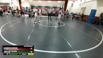 120 lbs Quarterfinal - Landon Matson, Thunder Basin High School vs Waylon Milnes, Wheatland