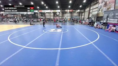 130 lbs Champ. Round 1 - Clay Getzlaff, Coyote Wrestling Club vs Gabriel Miller, Stanley Wrestling Club