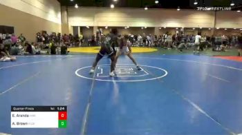 152 lbs Quarterfinal - Ethan Aranda, Naples High School Wrestling vs Antonio Brown, Florida