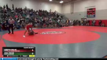 126 lbs Champ. Round 2 - Jordyn Willie, Central Of Grand Junction vs Orin Mease, Fruita Monument