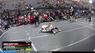 85 lbs Round 4 (6 Team) - Aiden Carruthers, Nebraska Blue vs Jackson Smith, Oklahoma Elite Orange