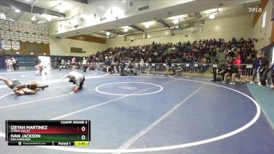 138 lbs Champ. Round 2 - Ivan Jackson, San Gorgonio vs Izeyah Martinez, Citrus Valley