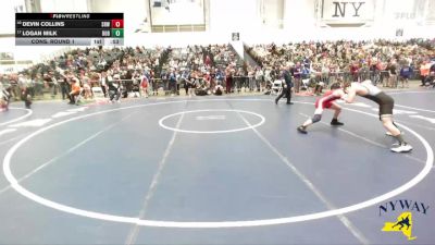 138 lbs Cons. Round 1 - Logan Milk, Club Not Listed vs Devin Collins, Salmon River Wrestling