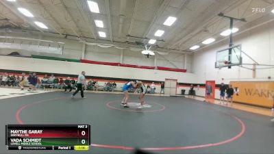 118-127 lbs Semifinal - Maythe Garay, Greybull MS vs Vada Schmidt, Lovell Middle School