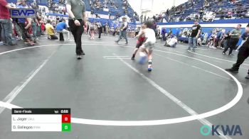 66 lbs Semifinal - Lane Jager, Carl Albert vs Dre Gallegos, Standfast OKC