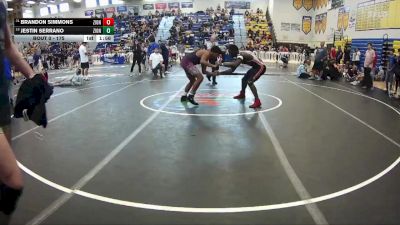 175 lbs Champ. Round 2 - Jestin Serrano, Attack vs Brandon Simmons, Unattached