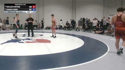 65 kg Cons. Rd Of 32 - Declan O'Byrne, Steller Trained Wrestling vs Joshua Kerr, Wichita Training Center