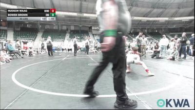 55 lbs Consolation - Hudson Waag, Keystone Kids Wrestling Club vs Bowen Brown, Shelton Wrestling Academy