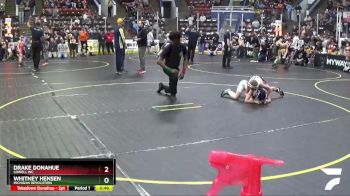 67 lbs Quarterfinal - Whitney Hensen, Michigan Revolution vs Drake Donahue, Lowell WC