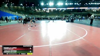 100 lbs Quarterfinal - Jordan Epstein, Greenbrier High School vs Miabella Lopez, Freedom Orlando